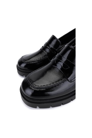 Tamer Tanca Kadın Hakiki Deri Siyah Rugan Topuklu Ayakkabı 1161 529 Bn Ayk Sk25-26 Sıyah Krsk Rgn siyah