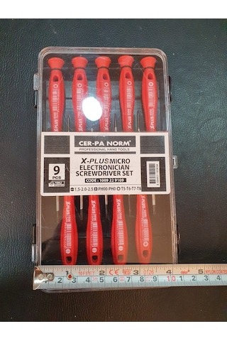 Cer-pa Norm Cer-pa Norm Profesyonel Elektronikçi Tornavida Takımı 9 Parça Cer-pa X-plus