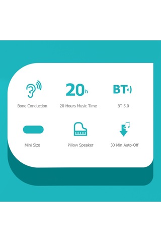 Hangfox Siyah Bt 5.0 Kemişiletim Yastık Hoparlörü - 30 Dakika Otomatik Kapatma İle Uyku Yardımcı, Taşınabilir 5w Ses Cihazı
