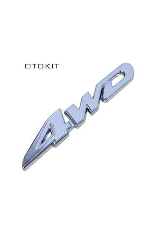 Araba Styling 3d Krom Metal Etiket 4wd Amblem Rozet Çıkartması Suv Arka Bagaj Off-road Toyota Highlander Rav4 Tiguan Ho