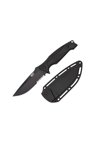Smith Wesson M&p M2.0 Shield Clip Point Black Oxide Fixed Blade Taktik Kamp Bıçak Siyah