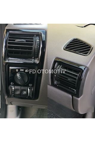 Opel Astra G Konsol Kaplama Parlak Siyah Manuel Vites , Analog Klima