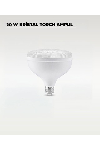 20w Kristal Torch Led Ampul Beyaz Işık