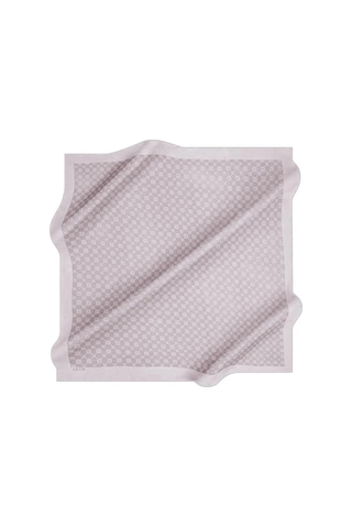 Aker 90 X 90 Elegance Monogram Pamuk - Polyester Eşarp - 1090500-991 - Gül Kurusu