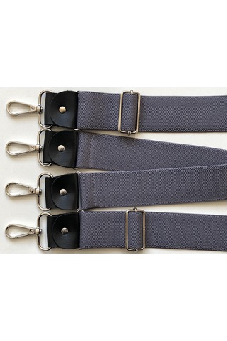 Kancalı Gri Pantolon Askısı 4 Kancalı