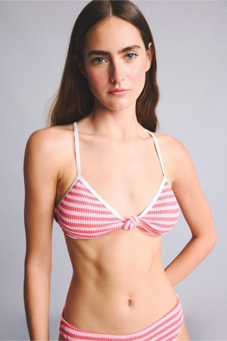 Defacto Regular Fıt Kırışık Dokulu Pembe Bikini Üstü G7027ax26smpn69 Pembe-pn69