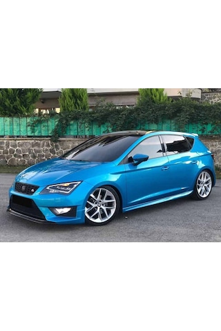 Seat Leon Mk3 Aero Yan Marşpiyel Seti Mat Siyah Plastik 2 Adet 2012-2020