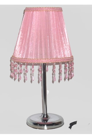 Pembe Boncuklu Yatak Odası Kız Çocuk Odası Abajur