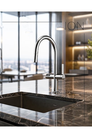 Ion Serisi Kuğu İnox Evye Bataryası Acar 33.01.300 Inox