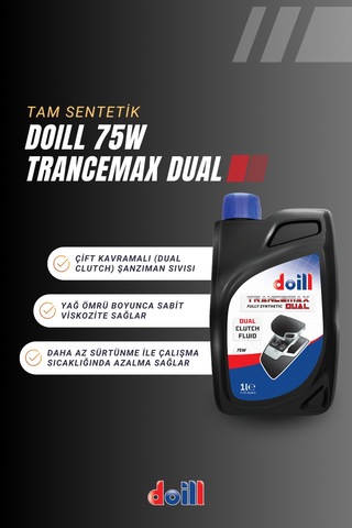 Doill ATF Trancemax 75W DCTF Dual Cluch Çift Kavramalı Otomatik Şanzıman Yağı 1 L