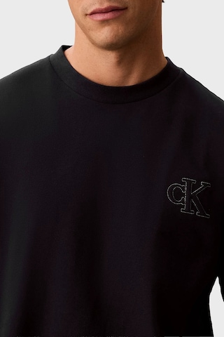 Calvin Klein % 100 Pamuk Regular Fit Bisiklet Yaka T Shirt Lv04rg220gub1 Erkek T Shirt Lv04rg220g Ub1 Siyah