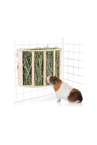 Ruicoo Ahşap Tavşan Yem Depolama Rafı - Büyük Kapasiteli, Diş Sağlığı İçin, Kolay Kurulum, Kedu Ve Tavşanlar İçin