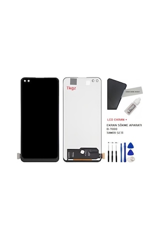Tkgz Oppo Reno 4 Lite Uyumlu Lcd Ekran Dokunmatik Servis + B-7000 + Tamir Seti Tkgz Oppo Reno 4 Lite Uyumlu Lcd Ekran Dokunmatik Servis + B-7000 + Tamir Seti