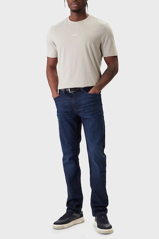 Boss Pamuklu Regular Fit Logolu Bisiklet Yaka T Shirt Erkek T Shirt 50473278 070 Gri GRİ
