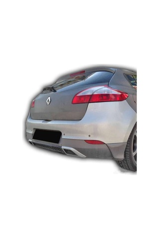 Renault Megane 3 Difüzör Parlak Siyah Plastik Servis Model Izgaralı Arka-difizör-bodykit-ek-karlık