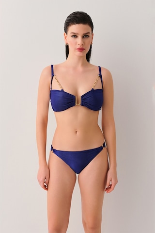 Suwen Aria Zincirli Straplez Bikini Üst Sb2533513161316 Lacivert