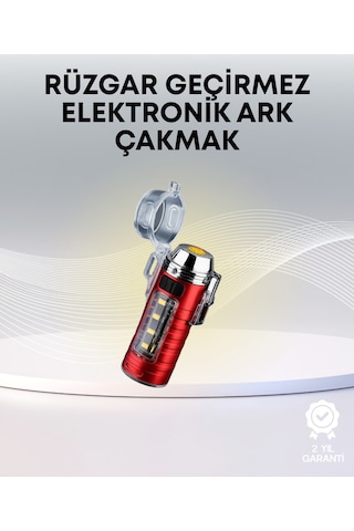 Usb Şarjlı Suya Dayanıklı Elektrikli Çakmak Çok Renkli