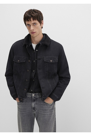Mavi Erkek Zander Black Sherpa Classic Denim 0111214-89117 Antrasit