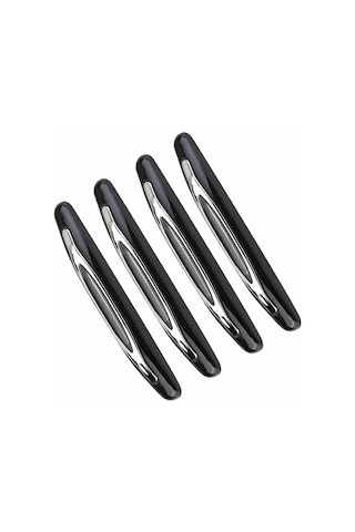 Kosona 4 Adet Siyah Araba Kapısı Koruması - Dayanıklı Plastik, Çizik Ve Çarpma Koruyucu, Kolay Kurulum