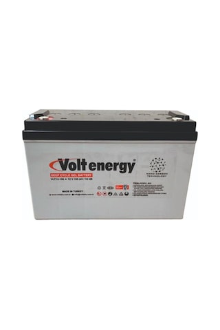 Volt 12 V 100 Ah Amper Jel Akü Deep Cycle Nanocarbon (ÜRETİM YILI: 2023)