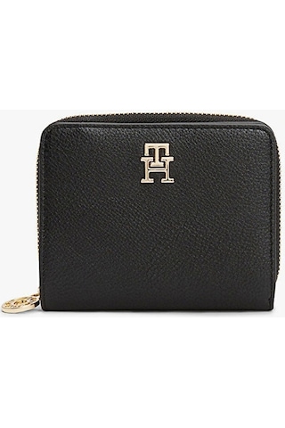 Tommy Hilfiger Th Dıstınct Med Za Kadın Siyah Cüzdan Aw0aw17473bds Siyah
