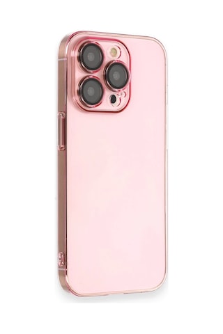 Newface - 111 - iPhone Uyumlu 14 Pro Kılıf Armada Lensli Kapak - - Csmo-tex - Rose Gold