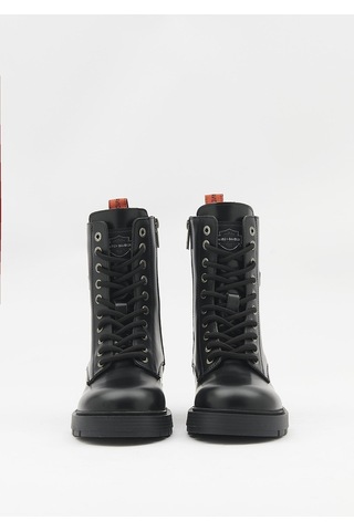 Harley Davidson Cree Kadın Siyah Deri Bot-23611