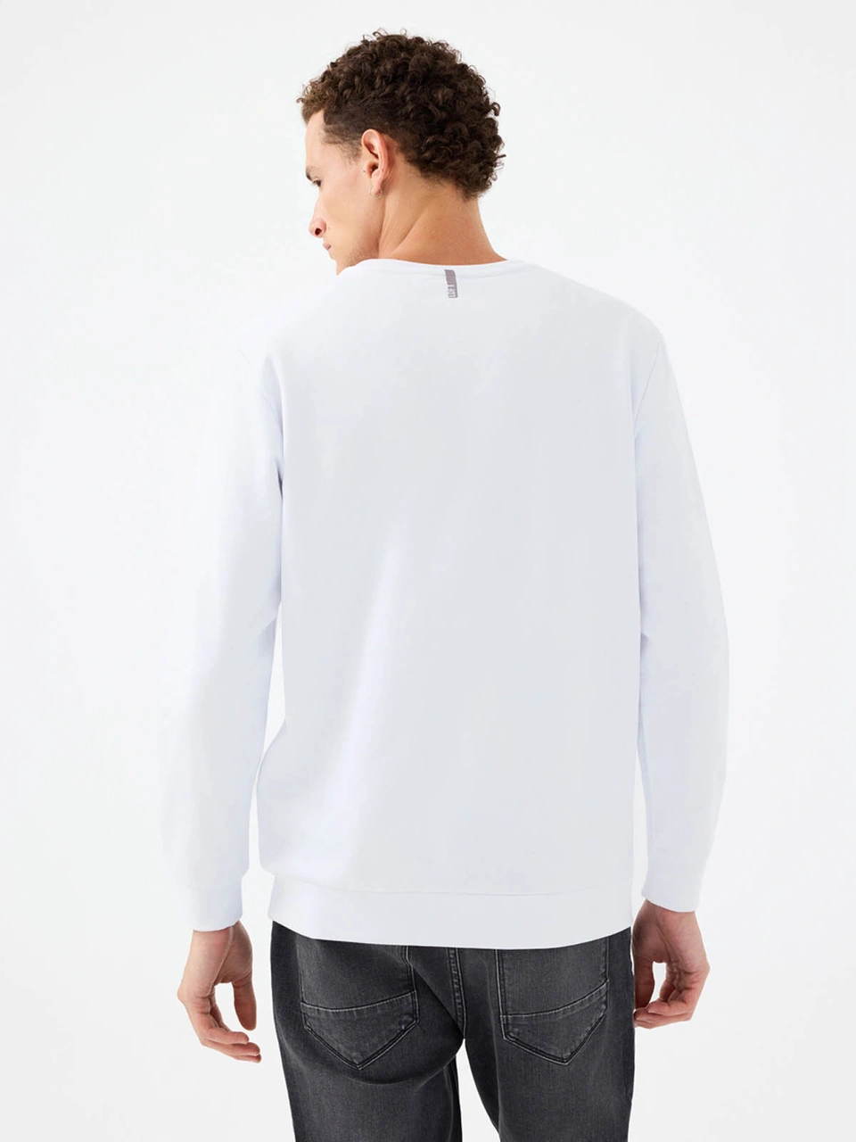 Loft Regular Fit Beyaz Erkek Sweatshirt Lf2041134 Beyaz