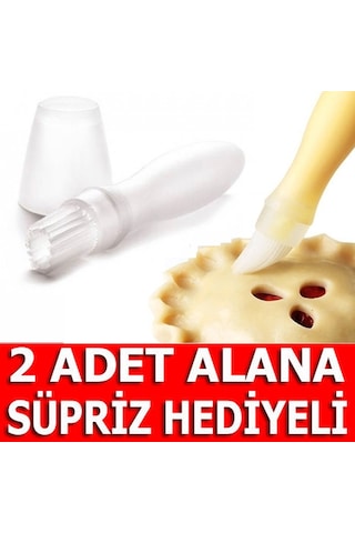 Yağ Hazneli Silikon Yumurta Fırçası Pasta Börek Kek Hamur Fırçası