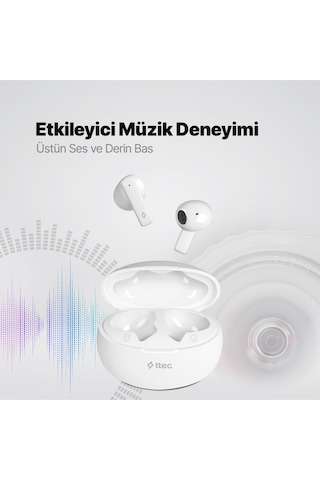 Ttec 2KM153B AirBeat BUZZ1 Buzz Gerçek Kablosuz TWS Bluetooth Kulaklık