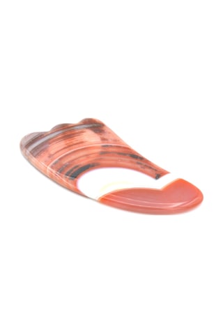 005 Hakiki Doğal Kırmızı Akik Taşı Gua Sha Yüz Bakımı