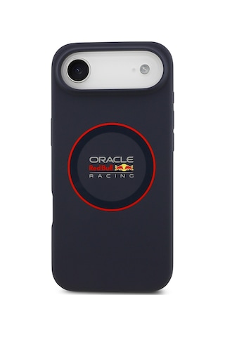 Apple Uyumlu iPhone 17 Air Kılıf Redbull Lisanslı M-safeli Kırmızı Halka Ve Logo Silikon Kapak Lacivert Lacivert