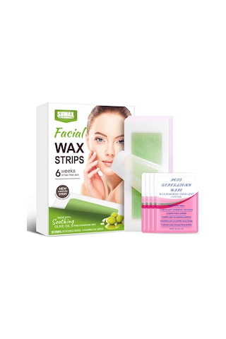 Geekyou 30 Adet Saç Kaldırıcı Zeytinyağlı Mum Kağıdı - Hızlı Ve Temiz Kaldırma, Siyah Lekeler Kalmaz