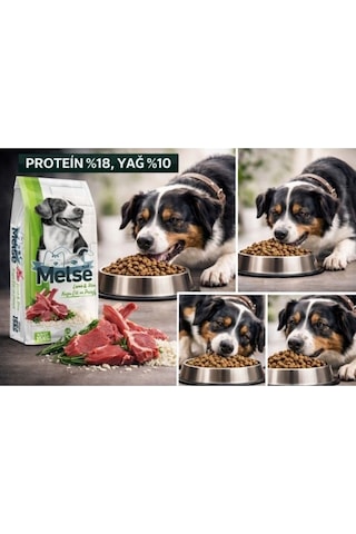 Melse Kuzu Etli Pirinçli Köpek Maması 15 Kg %18 Protein %10 Yağ, Sağlıklı Ve Dengeli Beslenme