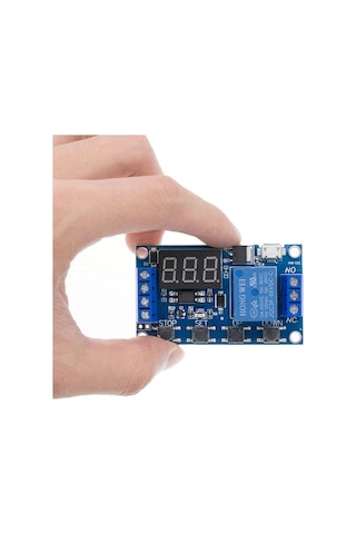 Zamanlayıcı Timer Röle Modül Gecikmeli Başlangıç 3 Hane 7