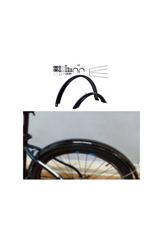 Homyl Bisiklet Ön Arka Çamurluklar Tam Kapalı Çamur Siyah