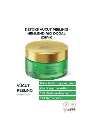Vully  Etkili Nemlendirici Doğal İçerikli Lavanta Vanilya Vücut Peelingi 250 ML