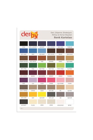Derby Deri Mont Boyası ve Sabitleme Cilası 100 G Set