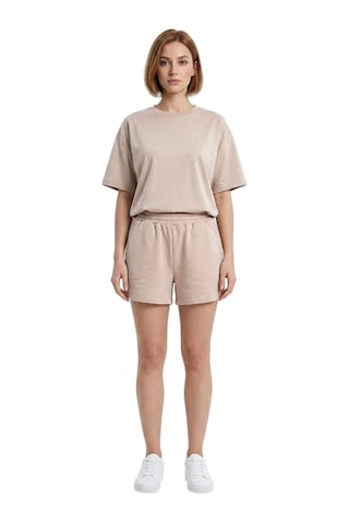 Cottonhıll Premium - Sway Collection Vizon Modal Şortlu Kadın Eşofman Takımı