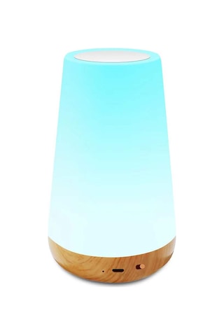 Uzaktan Kumandalı Dokunmatik Kontrollü Renkli Gece Lambası Rgb Renk Değiştiren Atmosfer Lambası Beyaz