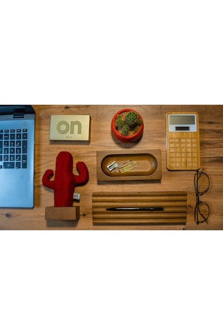 Kayigo Woody Üçlü Ofis Seti Açık Kahverengi 11368737