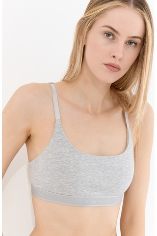 Naphor Touch Gri Askı Detaylı Bralet Sütyen
