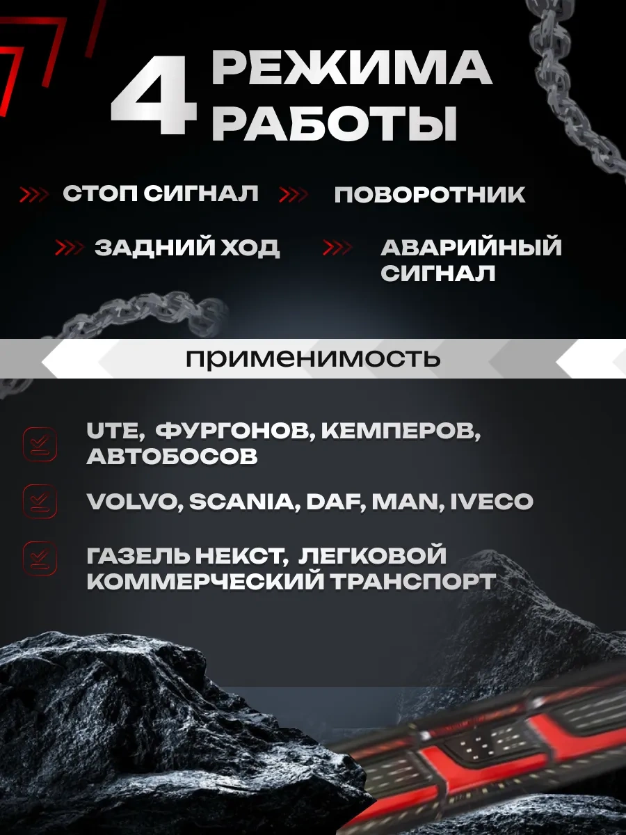 Recam Group Kamyonlar Ve Römorklar İçin 12-24v Led Arka Farlar 148480620