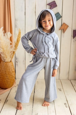 Oliventhekid Gri Kız Triko Pantolon Griy Gri