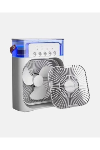 Taşınabilir Mini Klima Fan 3 Ü 1 Arada Soğutucu, Nemlendirici Ve Gece Lambası