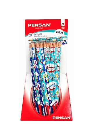 Pensan Kardan Adam Desenli Kurşun Kalem 96120 Çok Renkli