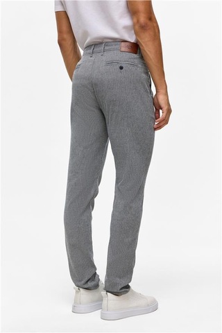 Lacivert Slim Armürlü Pantolon Lacivert