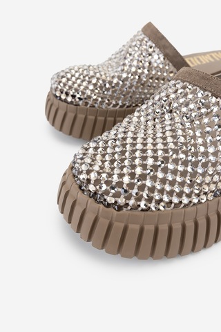 Valmenti Kadın Deri & Suni Taupe Düz Terlik 1141 581 Bn Trlk Y26 Taupe Suede Vizon