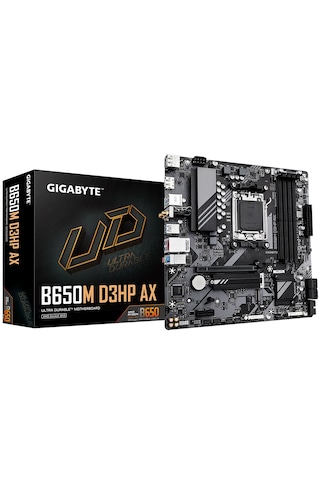 Gigabyte B650M D3HP AX AMD B650 8000 MHz (OC) DDR5 Soket AM5 mATX Anakart