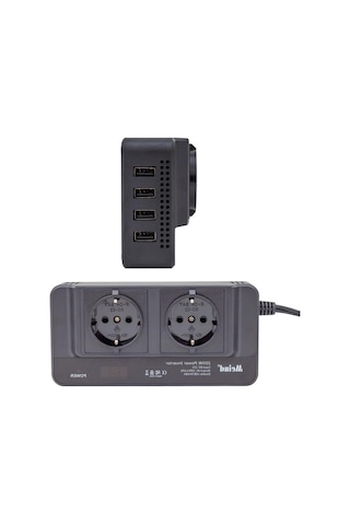 Dijital 12 Volt 200 Watt Power İnverter İle Güç Dönüştürme